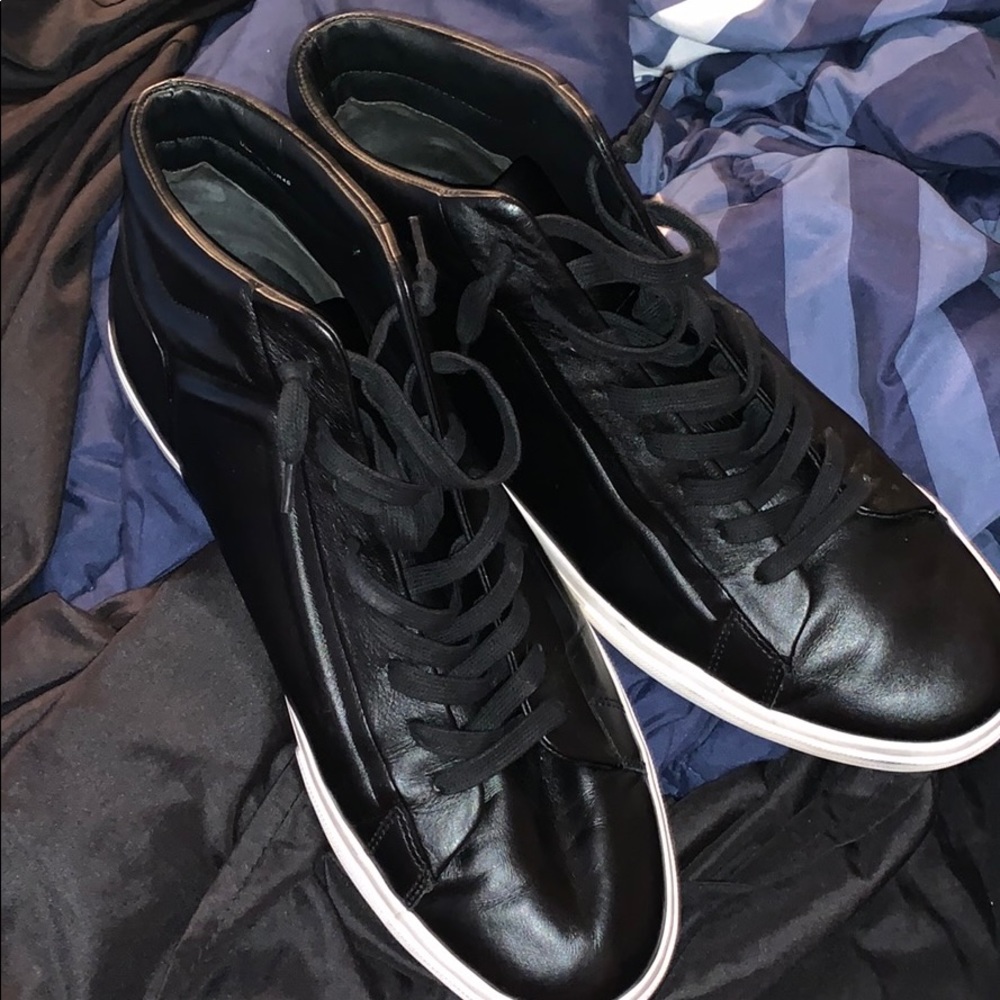 Vince High top leather fashion sneakers size 12
